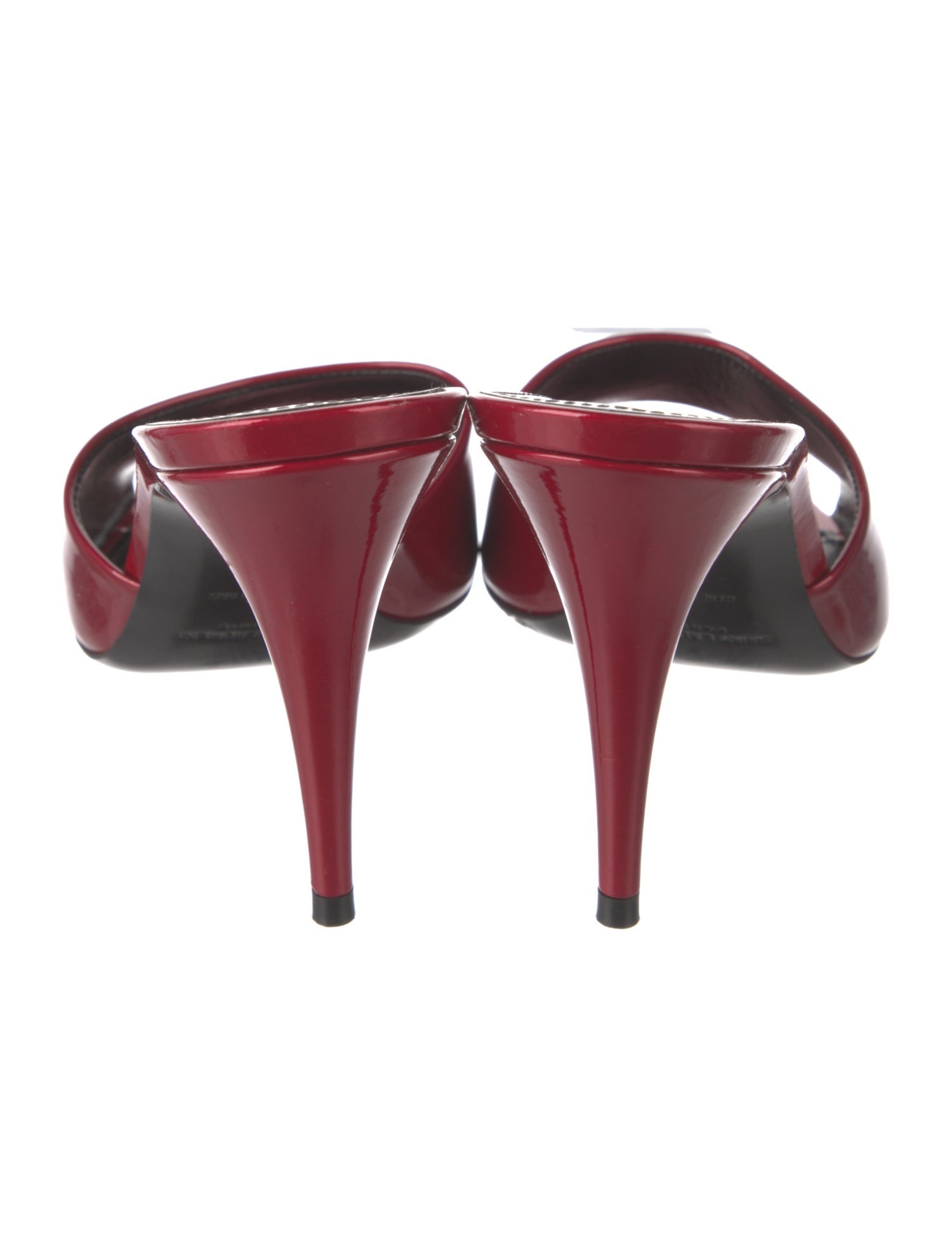 Saint Laurent Patent Leather Slides